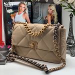 CHANEL сумка-конверт 30 см бежевая