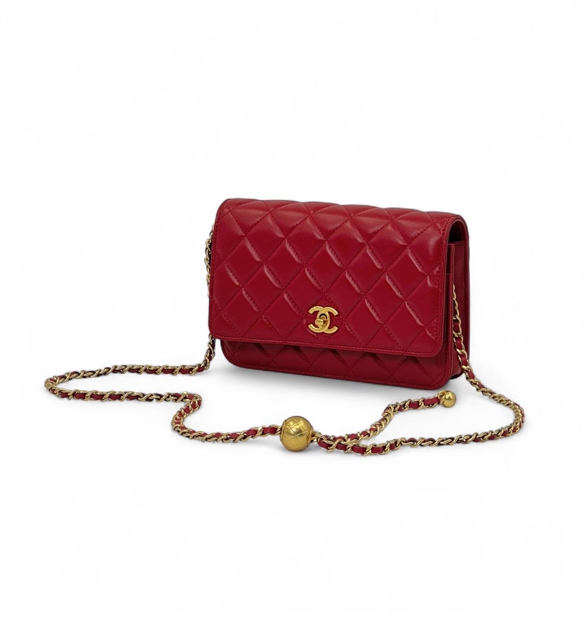 chanel-sumka-woc-gladkaya-kozha-v-kletku-krasnaya-zoloto-old.jpg CHANEL сумка Woc гладкая кожа в клетку красная золото OLD — изображение 1