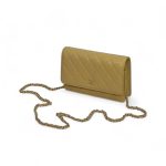 CHANEL сумка Woc кожа икра в клетку бежевая золото