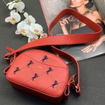 CHLOE сумка на молнии с лошадьми красная