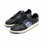 DIOR кеды черные цветная фирменная надпись сбоку