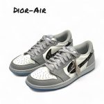 DIOR кроссовки AIR NIKE белые с серым