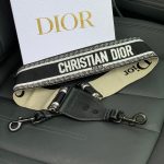DIOR ремень для сумки текстиль черная полоса