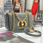 Dior Сумка Caro, серая маленького формата
