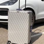 FENDI 70 см чемодан серебро синяя ручка