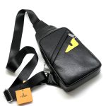 FENDI слинг черный кожа того желтый глаз