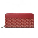 Goyard кошелек в канве красный