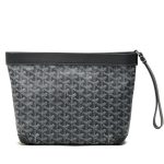 Goyard несессер из канвы в монограмму серый