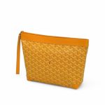 Goyard несессер из канвы в монограмму желтый