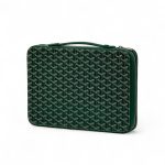 GOYARD папка широкая с ручкой с верху зеленая