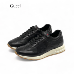 GUCCI кроссовки черные с перфорацией