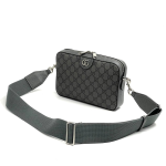 GUCCI мессенджер темно-серый с фирменной монограммой