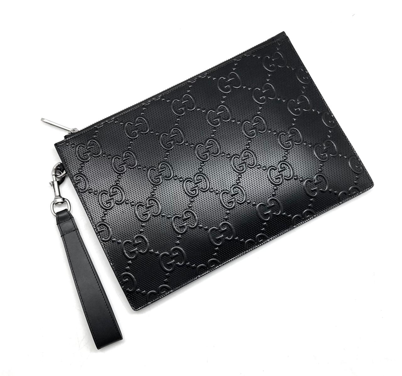 gucci-papka-plastik-monogramma-chernaya.jpg GUCCI папка пластик монограмма черная — изображение 1