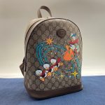 GUCCI рюкзак на молнии канва бежевый с принтом DISNEY
