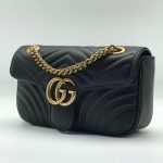 GUCCI сумка Marmont 25 см черная золотая фурнитура