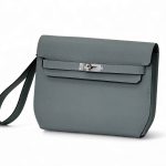 HERMES барсетка светло-серая эпсон