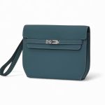 HERMES барсетка того голубая