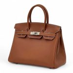 HERMES Birkin 30 см сумка кэмел кожа барения