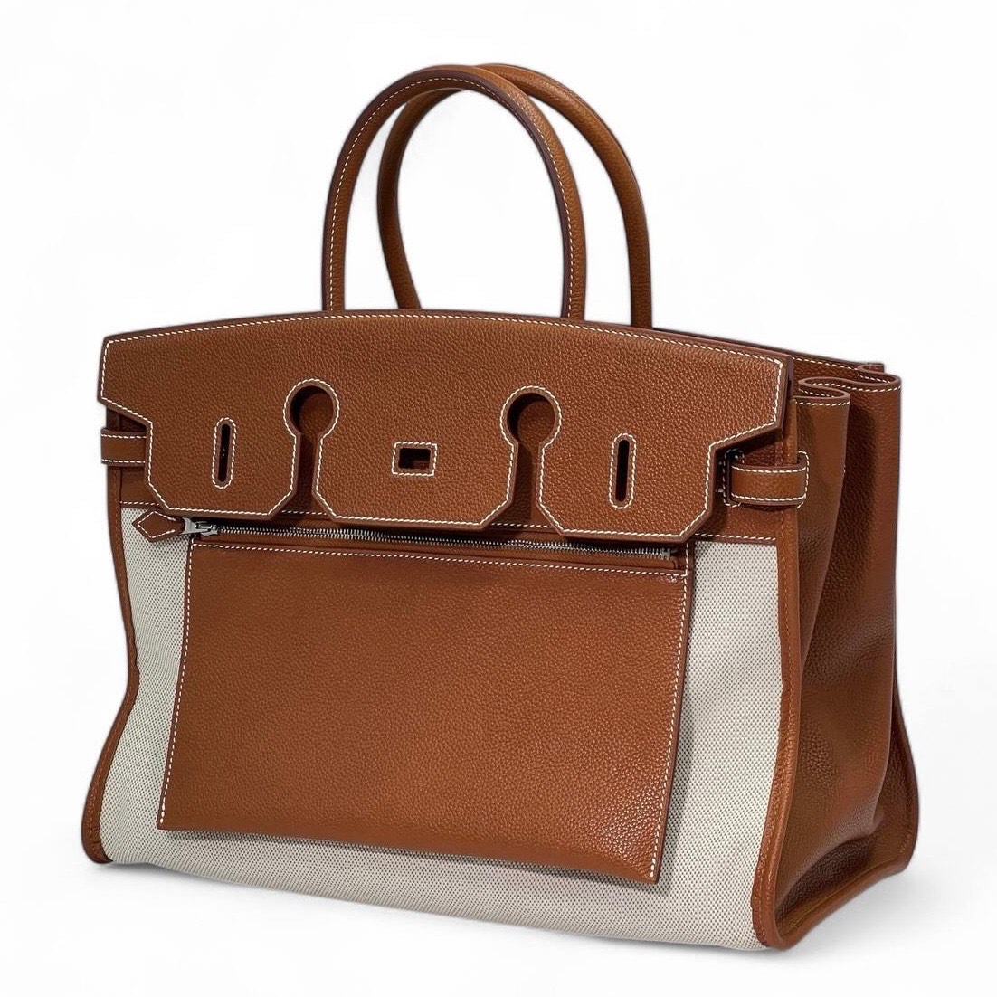 hermes-birkin-35-sm-sumka-vyvernutaya-kemel-bareniya-tekstil.jpg HERMES Birkin 35 см сумка вывернутая кэмел барения текстиль — изображение 1