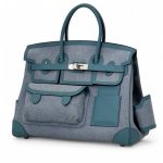 HERMES Birkin Cargo 35 см голубая