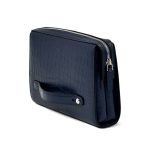 HERMES борсетка из синей кожи крокодила на молнии