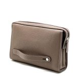 HERMES борсетка с боковой ручкой кожа того серая