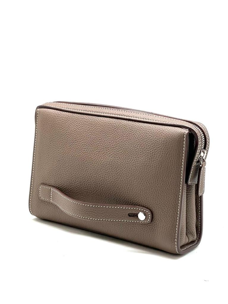 hermes-borsetka-s-bokovoj-ruchkoj-kozha-togo-seraya.jpg HERMES борсетка с боковой ручкой кожа того серая — изображение 1