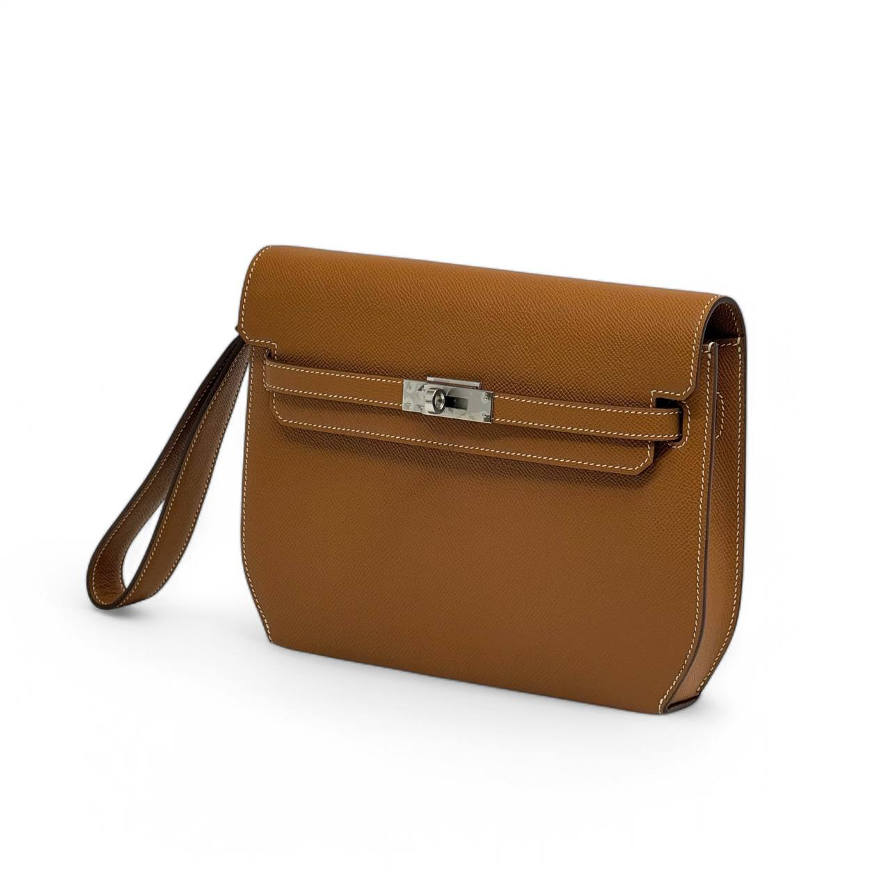 hermes-borsetka-s-dvumya-variantami-remeshkov-kozha-epsom-ryzhaya-zamok-kelly.png HERMES борсетка с двумя вариантами ремешков кожа эпсом рыжая замок Kelly — изображение 1