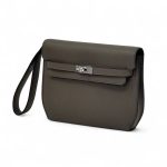 HERMES борсетка с двумя вариантами ремешков кожа того графитовая замок Kelly