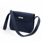 HERMES борсетка с двумя вариантами ремешков кожа того синяя замок Kelly