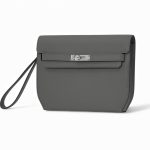 HERMES борсетка замок Kelly кожа эпсом цвет серый