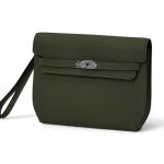 HERMES борсетка замок Kelly кожа того цвет зеленый