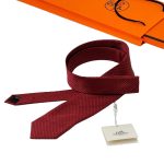 HERMES галстук красный