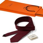 HERMES галстук красный