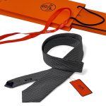 HERMES галстук серый