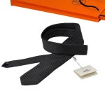 HERMES галстук серый