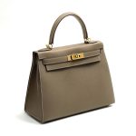 HERMES Kelly 28 см сумка этуп золото