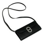 HERMES клатч черный эпсон серебро