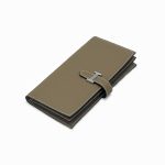 HERMES кошелек кожа Того с хлястиком этуп фурнитура H серебро