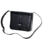 HERMES мессенджер из крокодила с клапаном на одной лямке