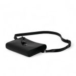 HERMES мессенджер кожа того черного цвета с одним отделением на замке