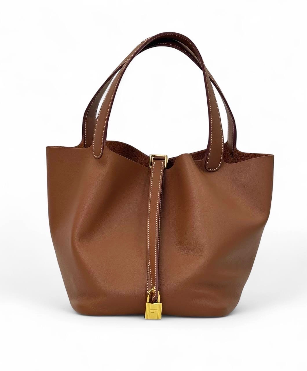 hermes-picotin-sumka-22-sm-korichnevaya-zoloto.jpg HERMES Picotin сумка 22 см коричневая золото — изображение 1