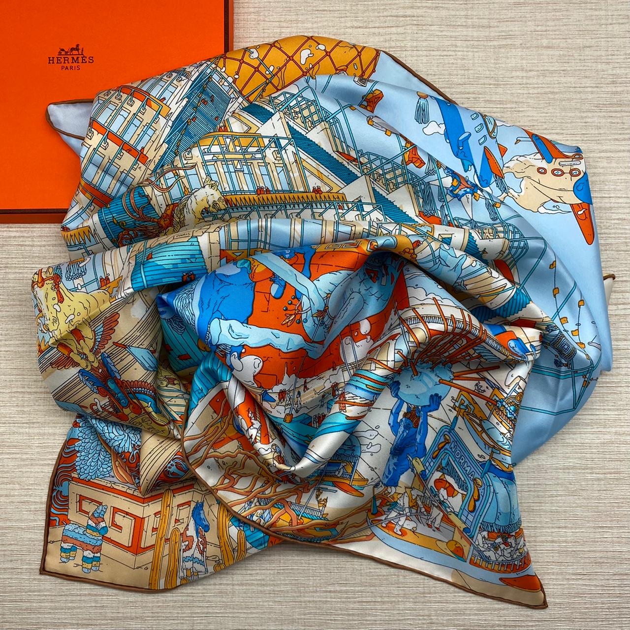 hermes-platok-shelk-risunok-interesnyj.jpg HERMES платок шелк рисунок интересный — изображение 1