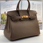 HERMES сумка Birkin кожа Того 30 см бежевая фурнитура золото