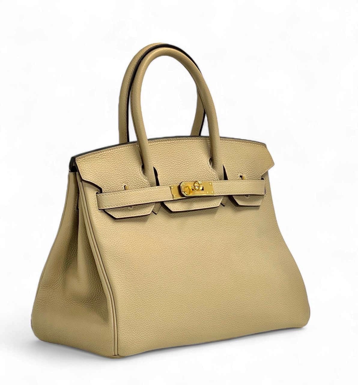 hermes-sumka-birkin-kozha-togo-30-sm-bezhevaya-zoloto.jpg HERMES сумка Birkin кожа Того 30 см бежевая золото — изображение 1