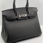HERMES сумка Birkin кожа Того 30 см серая фурнитура серебро