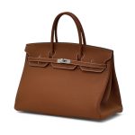 HERMES сумка Birkin кожа Того 40 см Кэмел серебро