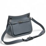 HERMES сумка Джипси 28 см из кожи того серо-голубая