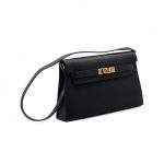 HERMES сумка Elan кожа Шевре черная золото