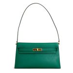 HERMES сумка Elan кожа Шевре зеленая золото